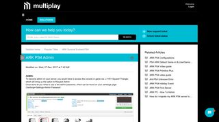 
                            2. ARK PS4 Admin : Multiplay Support