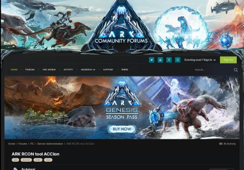 
                            8. ARK RCON tool ACCIon - Server Administration - ARK - Official ...