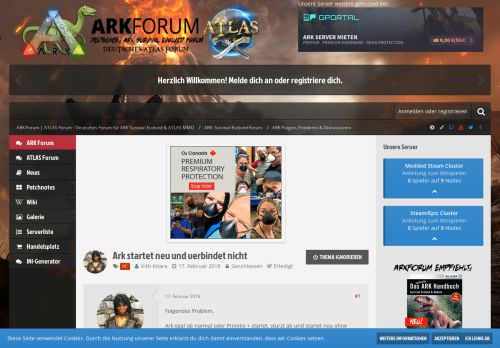 
                            1. Ark startet neu und verbindet nicht - ARK Fragen, Probleme ...