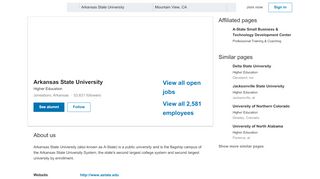 
                            12. Arkansas State University | LinkedIn
