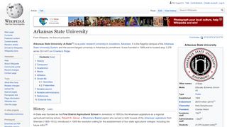 
                            6. Arkansas State University - Wikipedia