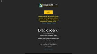 
                            1. Arkansas Tech Blackboard Login Portal - Arkansas Tech University