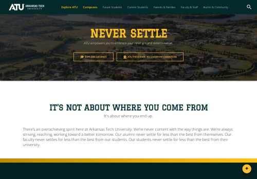 
                            12. Arkansas Tech University: ATU Homepage