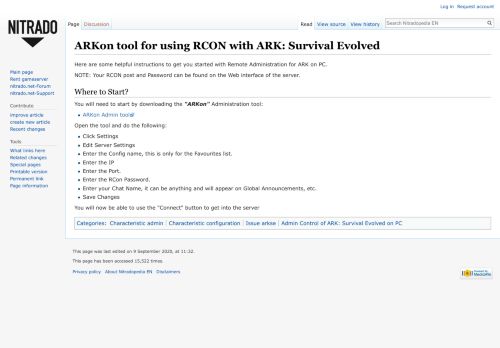 
                            10. ARKon tool for using RCON with ARK: Survival Evolved - Nitradopedia ...