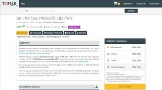 
                            9. Arl Retail Private Limited - Financial Reports, Balance Sheets and ...