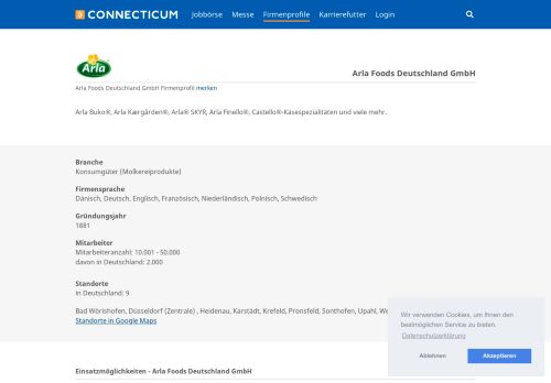 
                            8. Arla Foods | Arbeitgeber - Karriere - Profil - Connecticum
