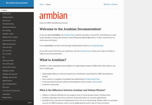 
                            5. Armbian Documentation: Home