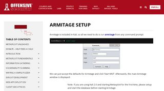 
                            4. Armitage Setup - Metasploit Unleashed - Offensive Security