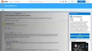 
                            7. Armored Warfare Steam version question : ArmoredWarfare - Reddit