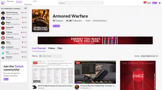 
                            13. Armored Warfare - Twitch