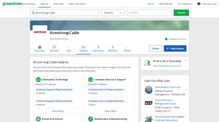 
                            9. Armstrong Cable Salaries | Glassdoor