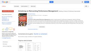 
                            11. Armstrong on Reinventing Performance Management: Building a Culture ...