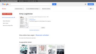 
                            12. Army Logistician - Google Books-Ergebnisseite