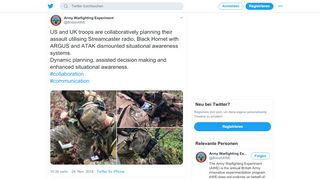 
                            7. Army Warfighting Experiment 2018 on Twitter: 