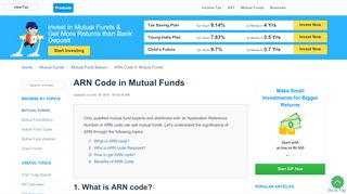 
                            11. ARN Code in Mutual Funds - Application, Requirement & Benefits