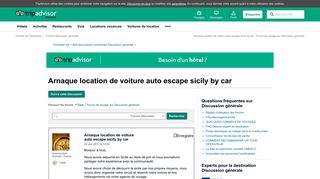 
                            9. Arnaque location de voiture auto escape sicily by car - Forum de ...