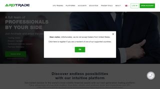 
                            4. AroTrade: Discover endless possibilities with our intuitive platform