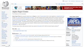 
                            13. Arpico Super Centre - Wikipedia