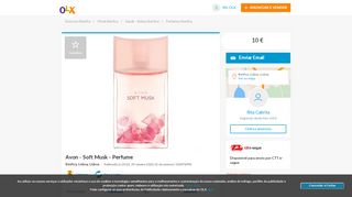 
                            11. Arquivo: Avon - Soft Musk - Perfume Benfica • OLX Portugal