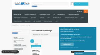 
                            10. Arquivos concurseiros unidos login – Rateio 40 Reais