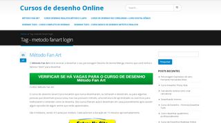 
                            8. Arquivos metodo fanart login - Curso online de Desenho