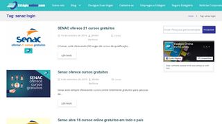 
                            11. Arquivos senac login - Estágio Online