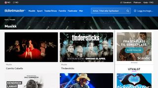 
                            2. Arrangementer i Musikk Finn og Kjøp billetter - Ticketmaster
