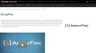 
                            10. ArrayFire | NVIDIA Developer