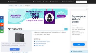 
                            3. Arris DG860P2 Default Password & Login, Manuals and Reset ...