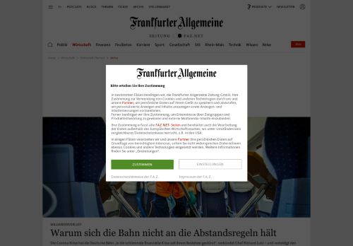 
                            12. Arriva aktuell: News der FAZ zum Bahnunternehmen