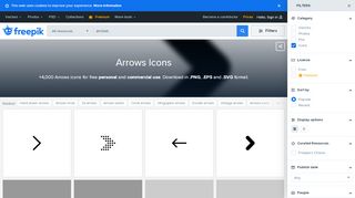 
                            4. Arrows icons, +6,000 free files in .PNG, .EPS, .SVG format - Freepik