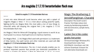 
                            4. Ars magicka 2 1.7.10 herunterladen fluch mac