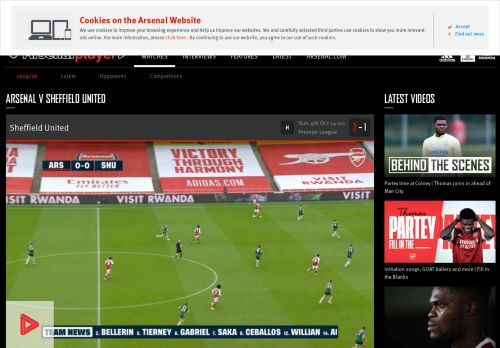 
                            13. Arsenal Player: Player Home Page