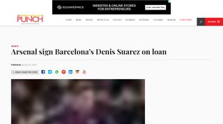 
                            13. Arsenal sign Barcelona's Denis Suarez on loan – Punch Newspapers