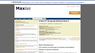 
                            9. Art. 2:217 BW - BW Boek 2 - Artikel 217 Burgerlijk ... - Maxius.nl