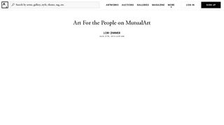 
                            12. Art For the People on MutualArt - Artsy