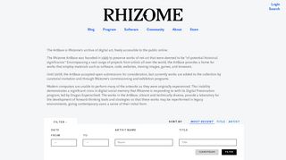 
                            6. Art | Rhizome - Rhizome.org