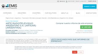 
                            6. Arte Radiotelevisivo Argentino S.A. (Artear) Perfil de Compañía | EMIS