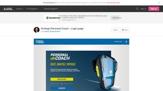 
                            2. Artengo Personal Coach - Login page by Ludovic Peperstraete ...