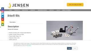 
                            12. Artex® Kits - Jensen Dental