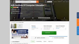 
                            7. Arth Institute Of Computer Education in Laxmi Nagar, Delhi - Justdial