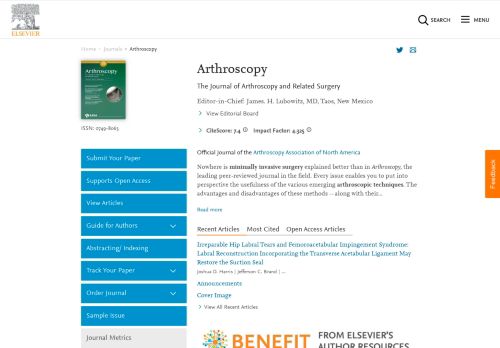 
                            5. Arthroscopy - Journal - Elsevier