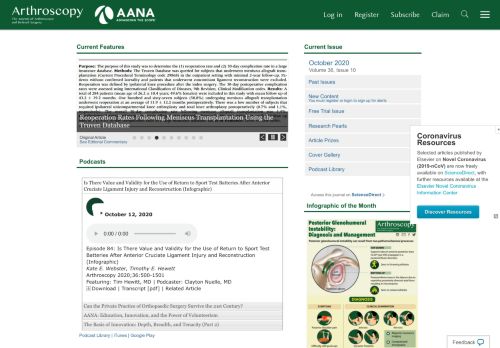 
                            1. Arthroscopy Journal