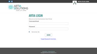 
                            7. Artia Solutions Client Portal - Login