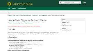 
                            6. Article - How to Clear Skype for Busi...