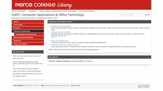 
                            11. Articles & Databases - CAOT: Computer Applications & Office ...