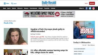 
                            13. Articles filed under Park City - Daily Herald