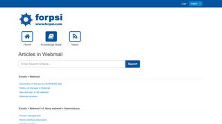 
                            7. Articles in Webmail - FORPSI