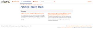 
                            4. Articles Tagged 'login' - Knowledge Base - Inflectra