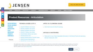 
                            11. Articulation Resources - Jensen Dental